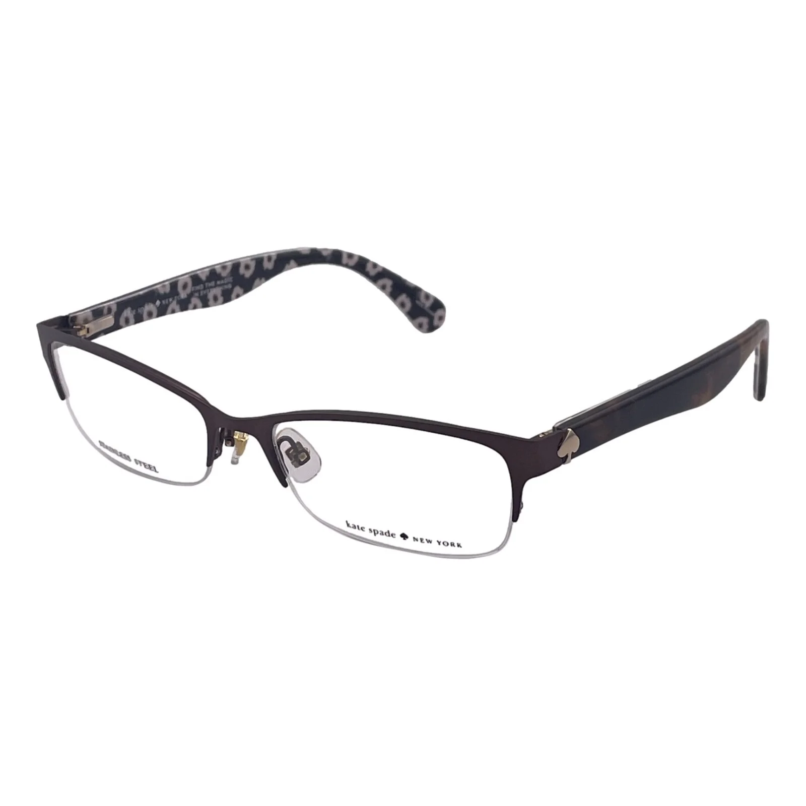 Kate Spade New York ALEXANNE Matte Brown Eyeglasses Frames 53mm 16mm 140mm