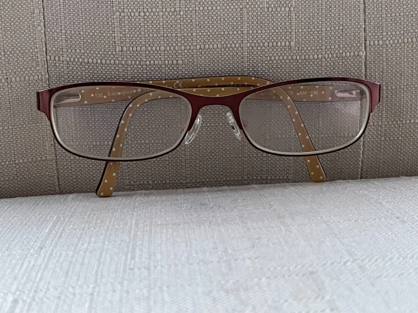 Kate Spade New York Ambrosette JUV Brown Oval Metal Eyeglasses Frames 50-17 135 2