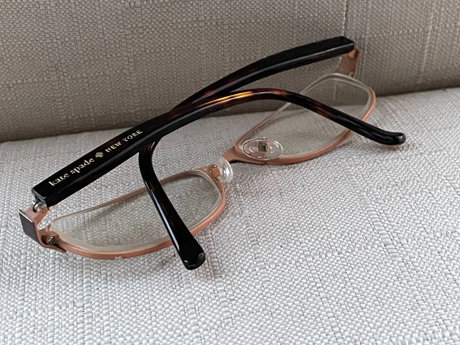 Kate Spade New York Ambrosette JUV Brown Oval Metal Eyeglasses Frames 50-17 135 3