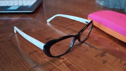 Kate Spade New York Black & White Eyeglass Frames 4