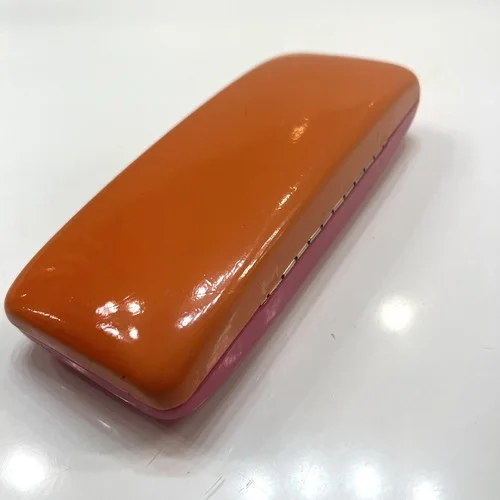 Kate Spade New York Eyeglass Case Glasses Holder Rectangle Box Pink Orange 4