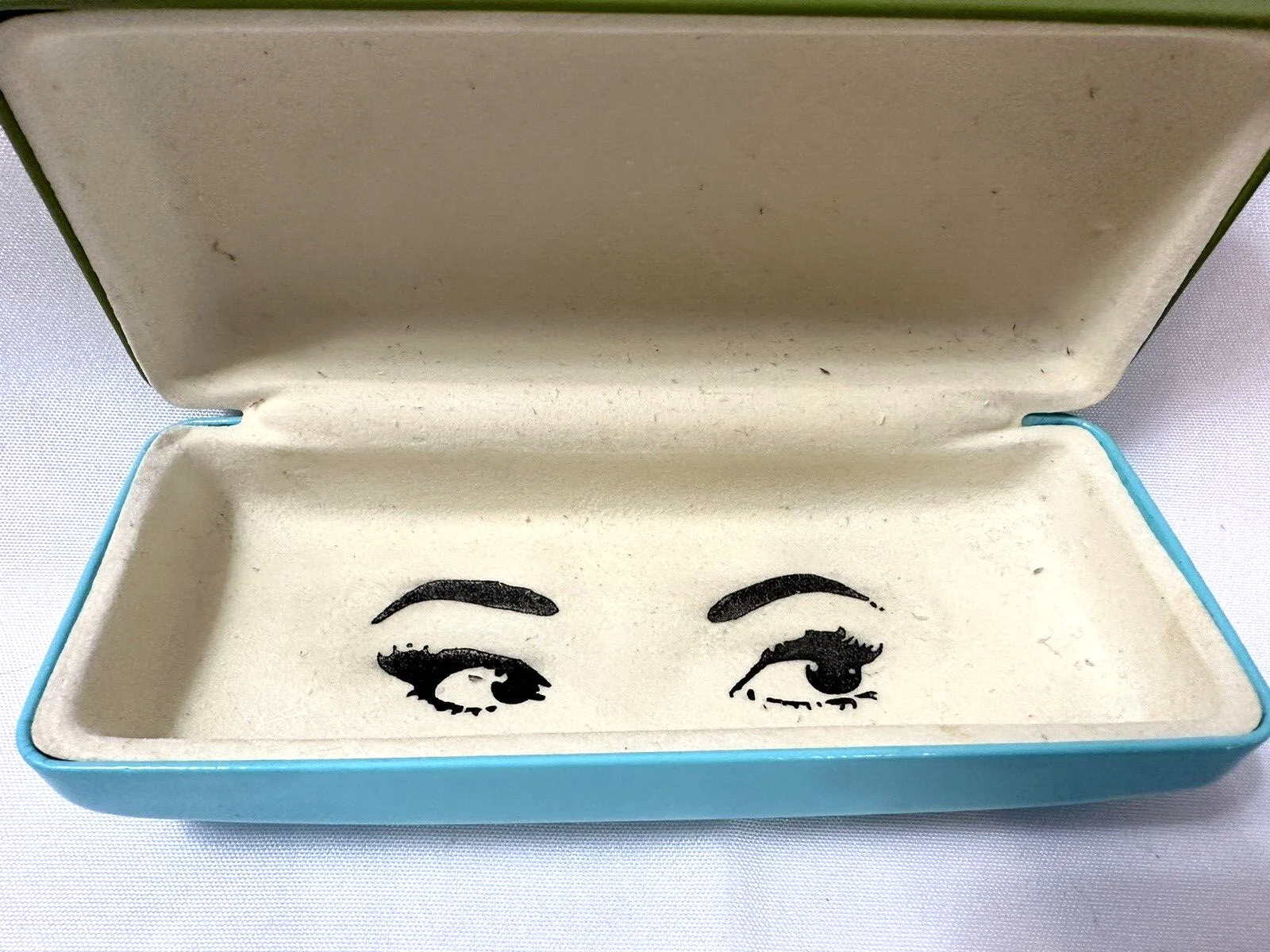 Kate Spade New York Eyeglass Case Green/Turquoise EYES Good Pre-Owned 3