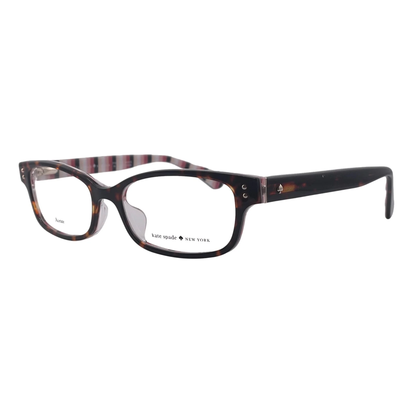KATE SPADE New York eyeglass Frames (Lucyann 0DV2) 135 Green tortoise shell Case 2