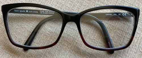 Kate Spade New York Eyeglasses Black Havana Full Frame CORTINA W4A 54-16-135