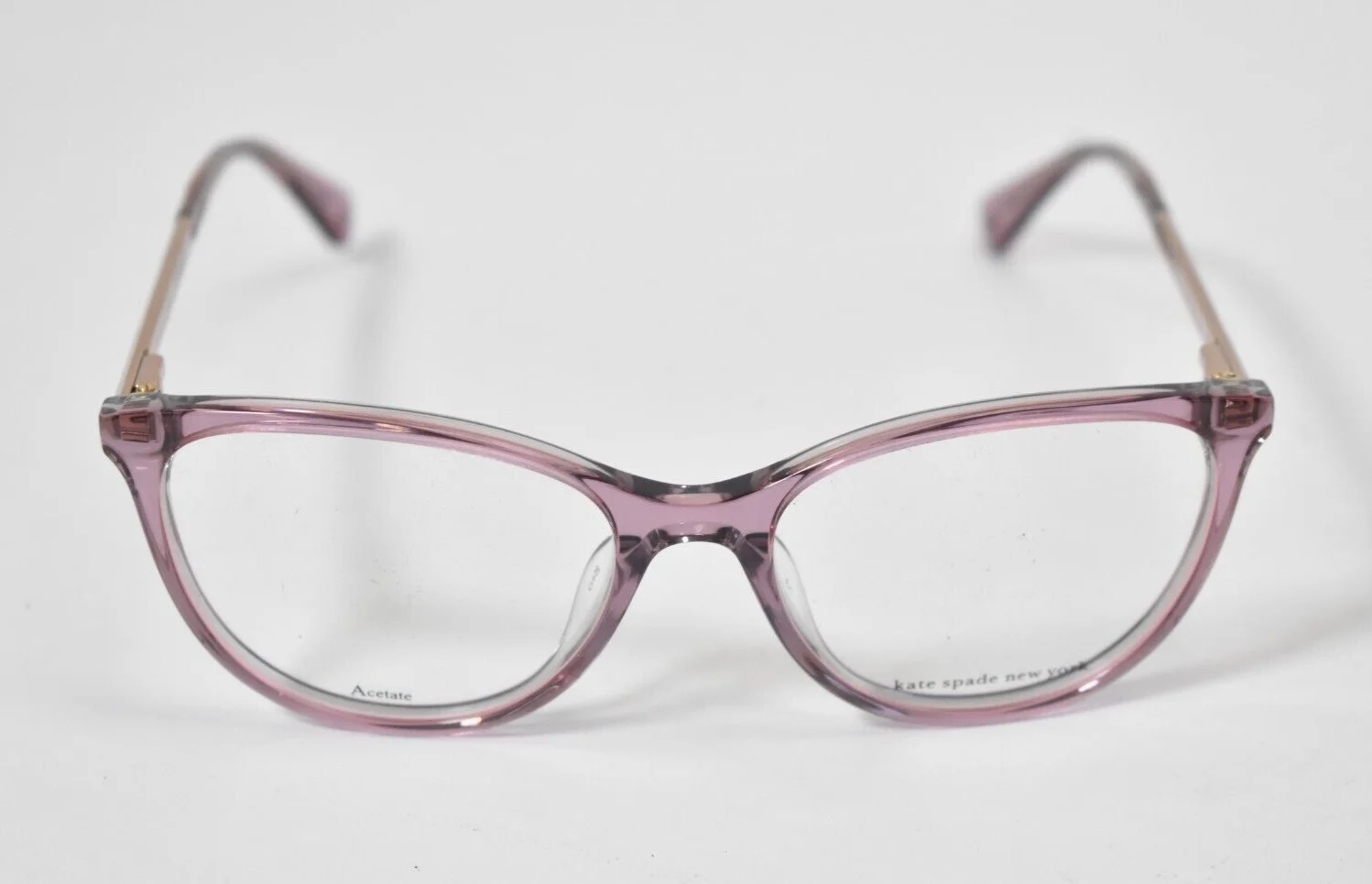 Kate Spade New York Kimberlee Acetate Glasses Crystal Pink 03DV 140 Blank Lens