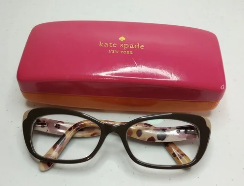 Kate Spade New York Larianna 0W53 135 Brown Pink Floral Print Eyeglasses Frames 2
