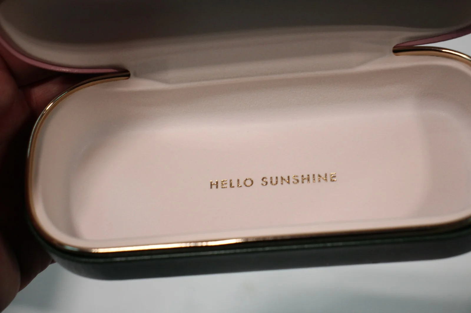 Kate Spade New York Pink & Green Hard Eyeglass Case with Cloth 4