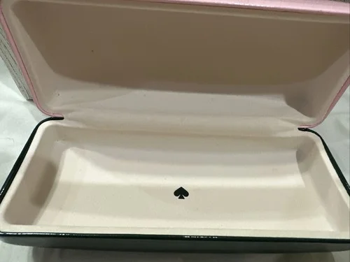 Kate Spade New York Sunglass Eyeglass Case Pink & Green 4