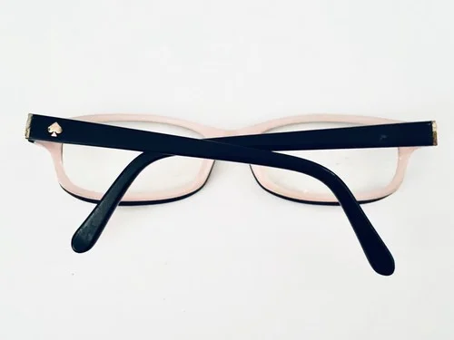 Kate Spade NY Black Frame Pink Inside Glasses W Flexible Temple Narcisa 0W70 130 4