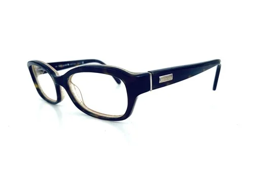 Kate Spade NY Brown Amber Cat Eye Gold Glitter Glasses Rana 54 16 130 2