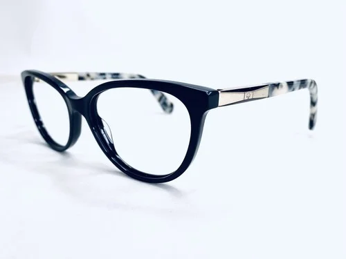 Kate Spade NY Cat Eye Black Eyeglasses W Marble Temples Kassia 0ANW 53 16 135