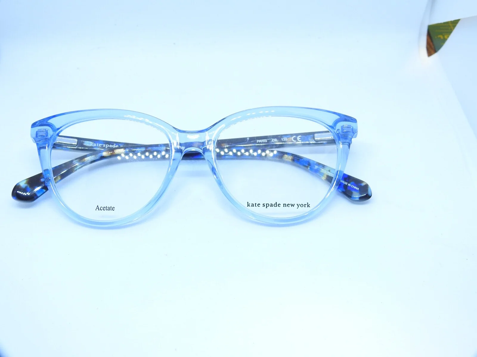 Kate Spade PARIS Z19 Blue 48/15/135 Petite Frame Eyeglasses 100% Authentic NEW