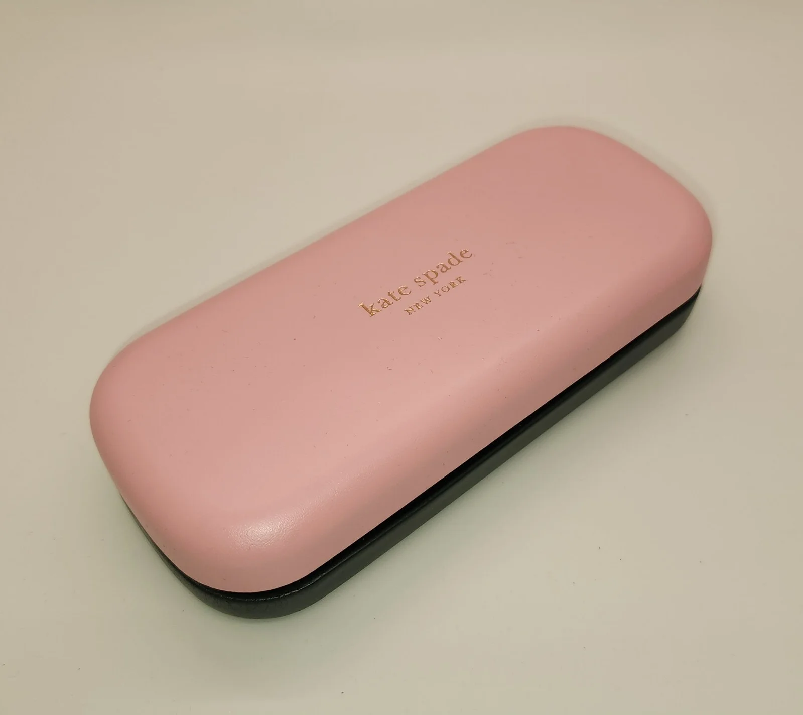Kate Spade Pink Green Eyeglasses Hard Clamshell Case w/ cleaning cloth Authentic