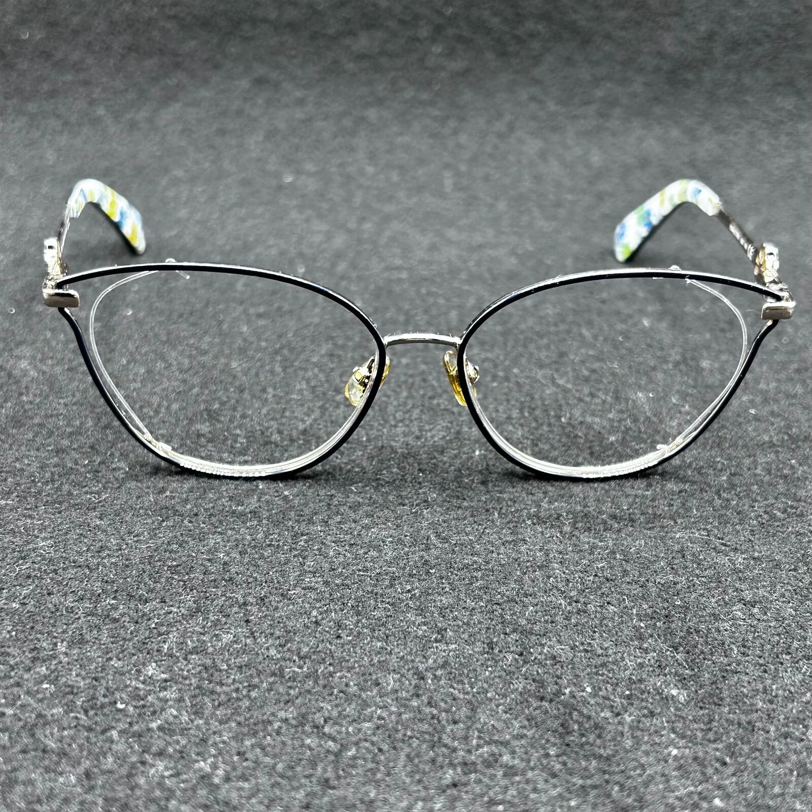 Kate Spade Scarletta LKS Eyeglasses Frame Gold Flex Floral 53-16-140 Used 2