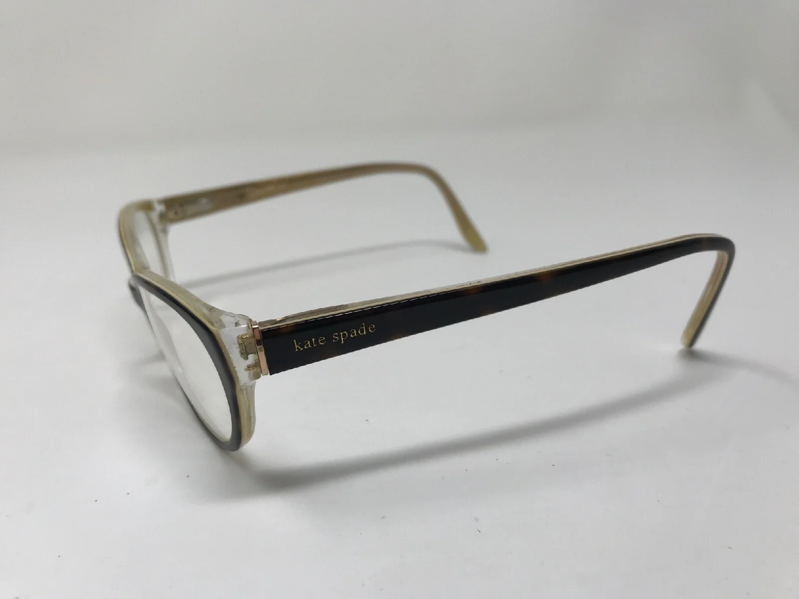KATE SPADE TAMRA 0JBY Eyeglasses Frame 51-18-135 Tortoise/Gold Glitter ZK87 2