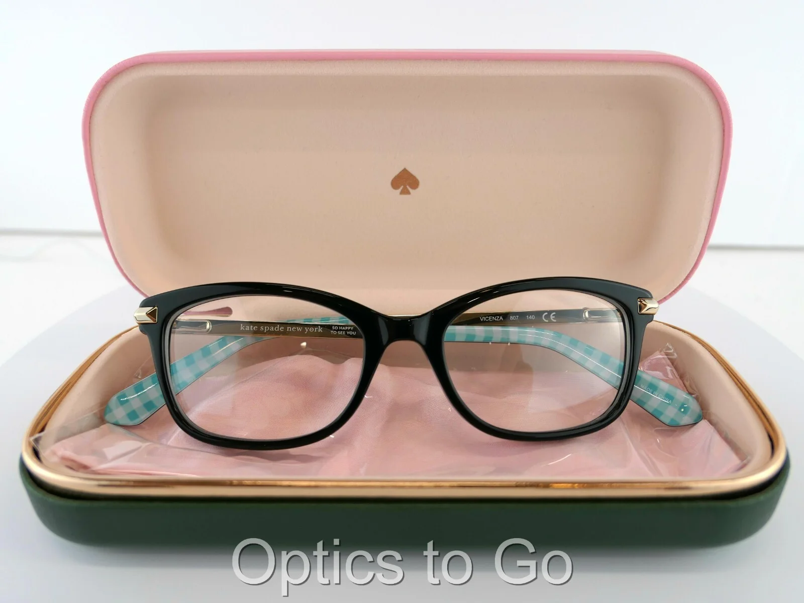Kate Spade VICENZA (807) BLACK PETITE 48-17-140 PETITE Eyeglass Frames