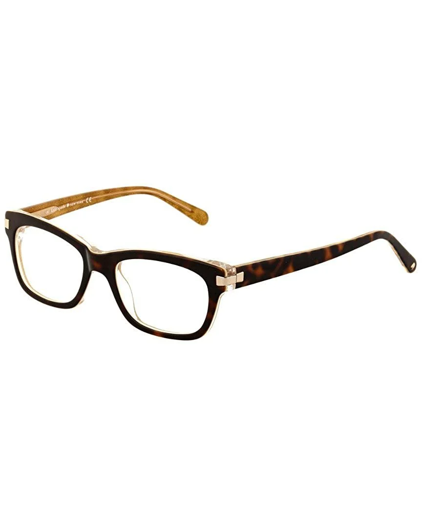 Kate Spade Womens Frames Eyeglasses Zenia Tortoise Gold Sparkle JBY 49 135 4