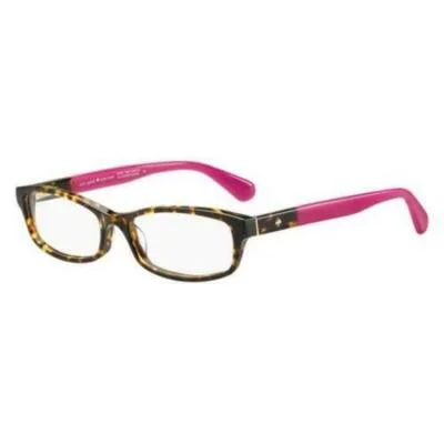 Kate Spade Womens Frames Full Rim Rectangular Havana Pink Eyeglasses 52 16 140