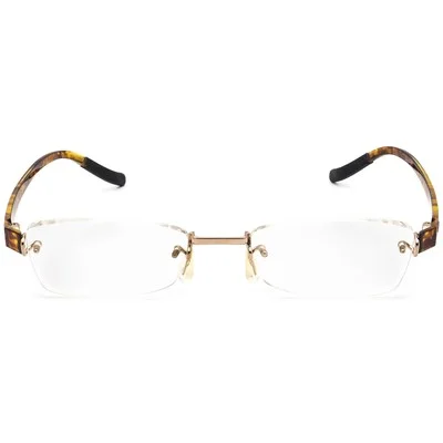 Kazuo Kawasaki Eyeglasses MP 705 #30 Gold/Havana Rimless Metal Japan 49[]19 140 3