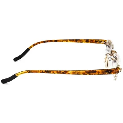 Kazuo Kawasaki Eyeglasses MP 705 #30 Gold/Havana Rimless Metal Japan 49[]19 140 4