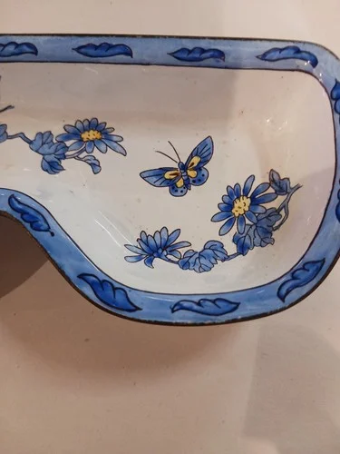 Kelvin Chen Enamel Hand Painted Eyeglass Dish Tray Holder Van Gogh 2001 Numbered 2