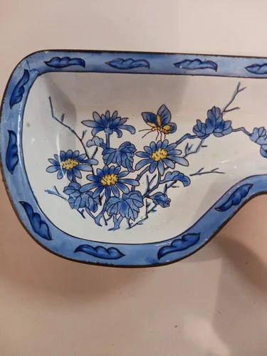 Kelvin Chen Enamel Hand Painted Eyeglass Dish Tray Holder Van Gogh 2001 Numbered 4