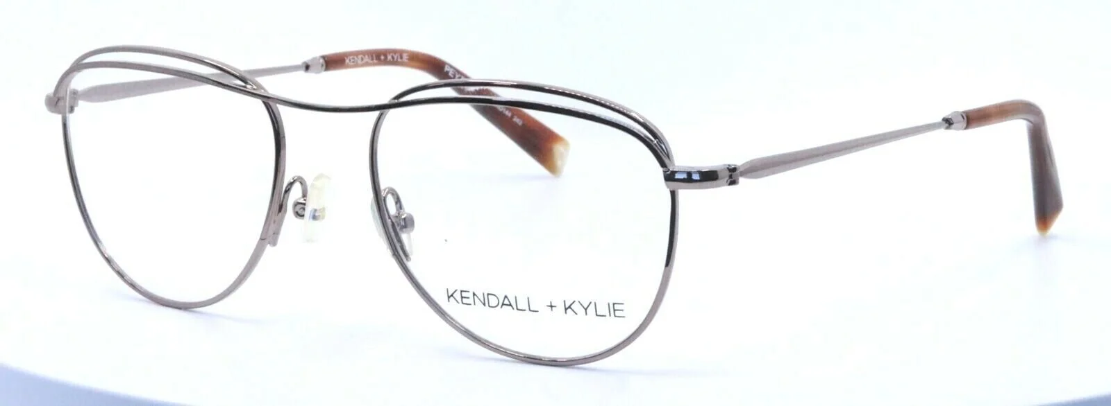 KENDALL + KYLIE Peyton KKO144 242 Brown Teardrop Eyeglasses Frames 51-18-140