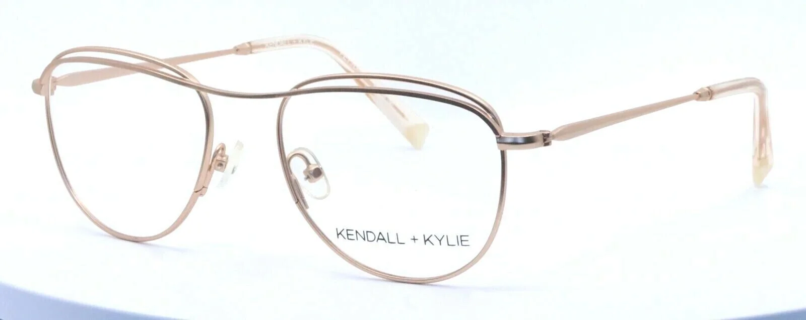 KENDALL + KYLIE Peyton KKO144 780 Rose Gold Teardrop Eyeglasses Frames 51-18-140