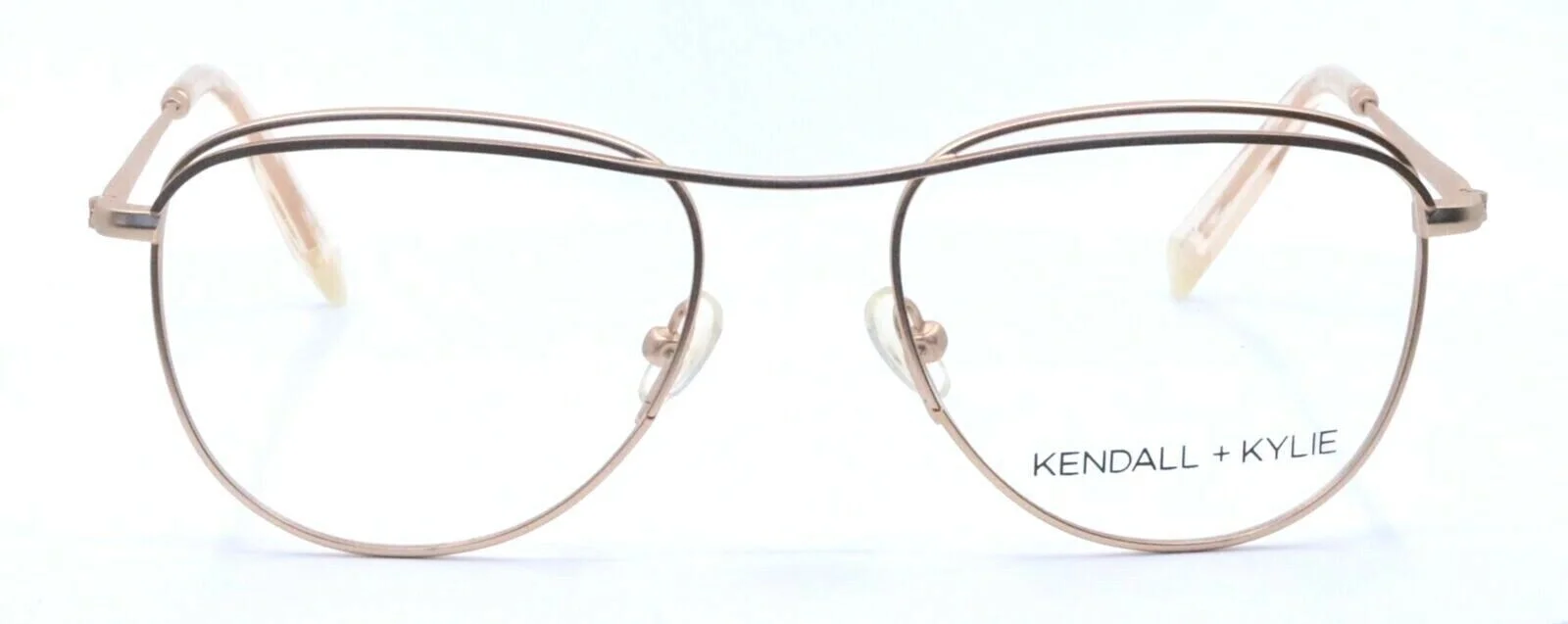KENDALL + KYLIE Peyton KKO144 780 Rose Gold Teardrop Eyeglasses Frames 51-18-140 2