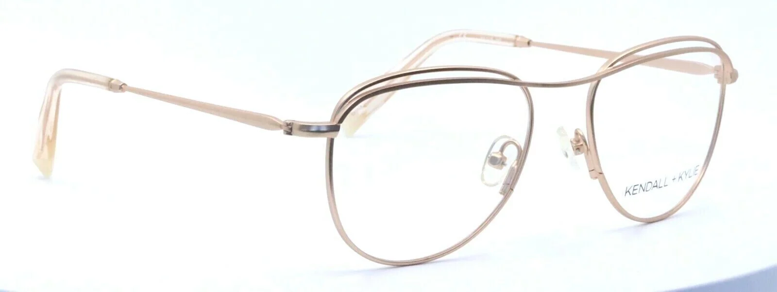 KENDALL + KYLIE Peyton KKO144 780 Rose Gold Teardrop Eyeglasses Frames 51-18-140 3