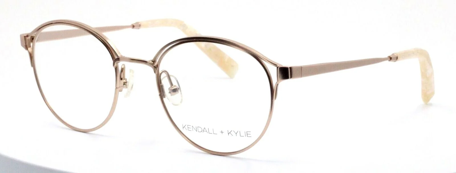 KENDALL + KYLIE SAMARA KKO139 780 Rose Gold Round Womens Eyeglasses 49-20-140
