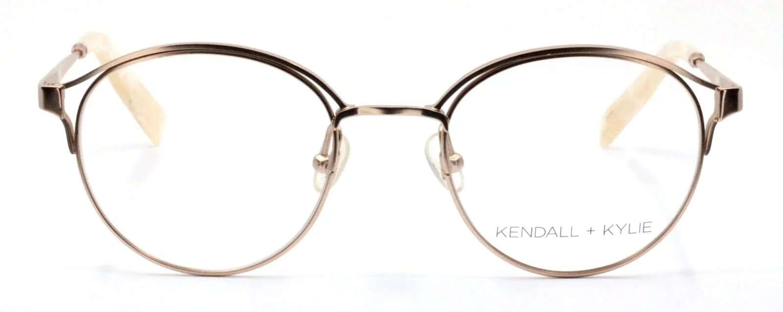 KENDALL + KYLIE SAMARA KKO139 780 Rose Gold Round Womens Eyeglasses 49-20-140 2