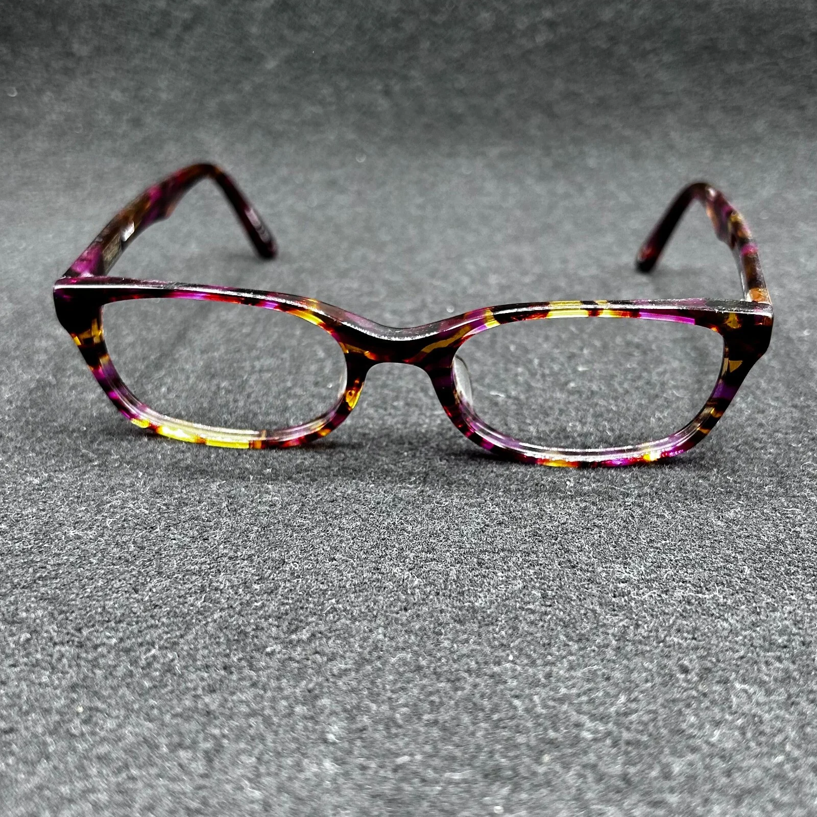 Kensie Dazed Eyeglasses **FRAME ONLY** Purple Tort 51-19-140 Used 2
