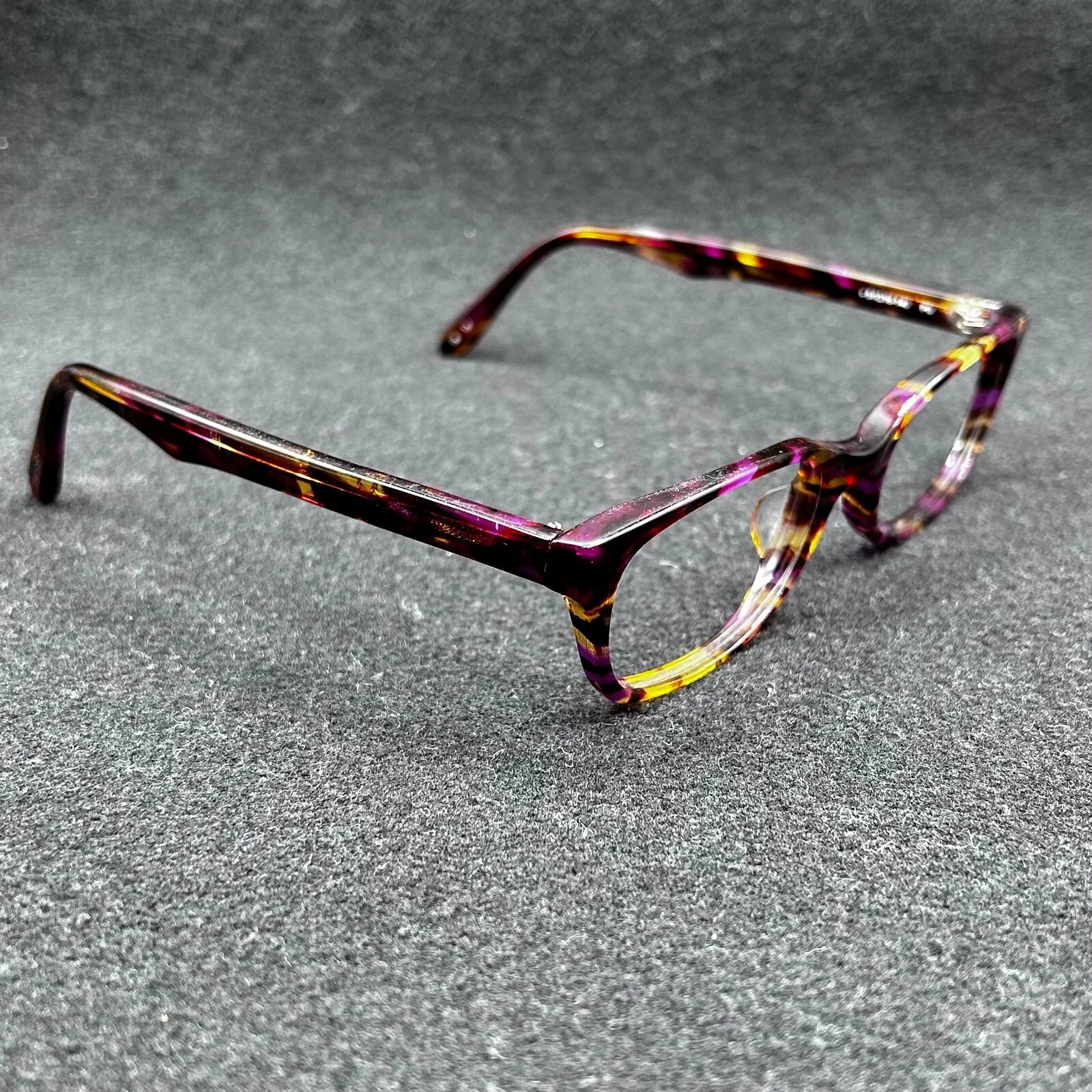 Kensie Dazed Eyeglasses **FRAME ONLY** Purple Tort 51-19-140 Used 3