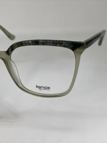 KENSIE “EXTRA” NOS Emerald/Seafoam Translucent Green Eyeglasses Frame 52-16-135 4