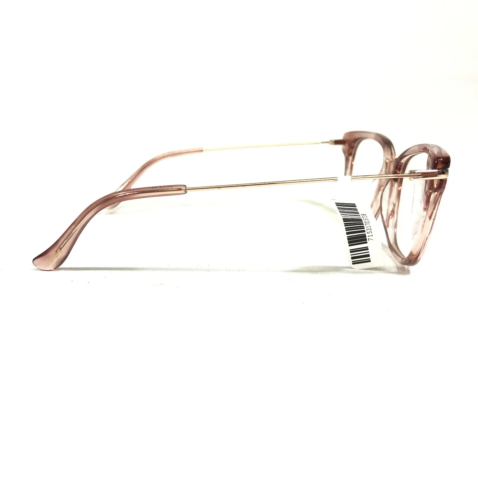 Kensie Eyeglasses Frames CHERISH BH Blush Pink Gold Square Horn 51-17-135 3