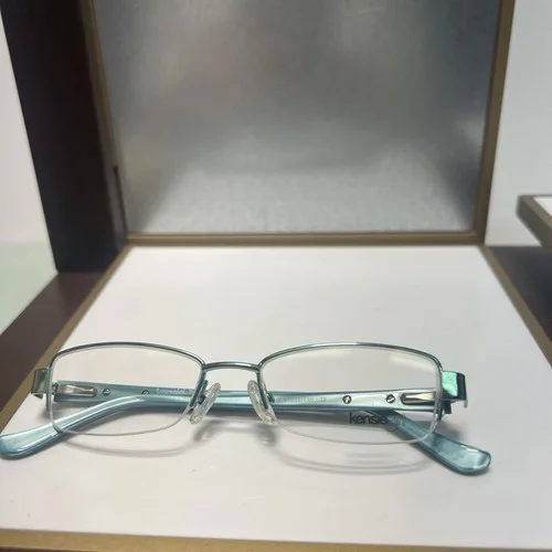KENSIE GIRL EYEGLASSES FRAME CHARM PK 47-16-130. Turquoise HALF RIM