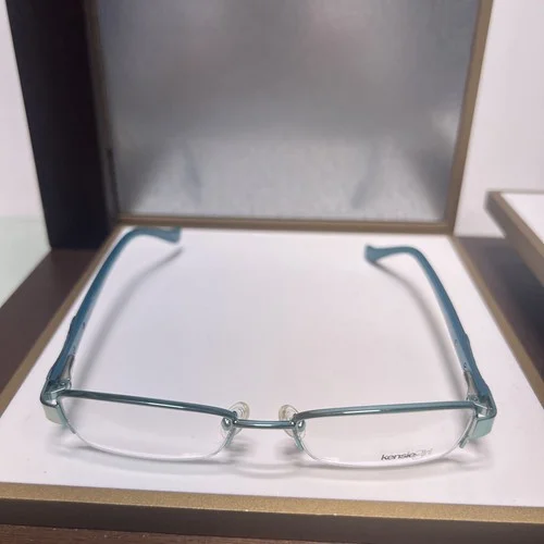 KENSIE GIRL EYEGLASSES FRAME CHARM PK 47-16-130. Turquoise HALF RIM 3