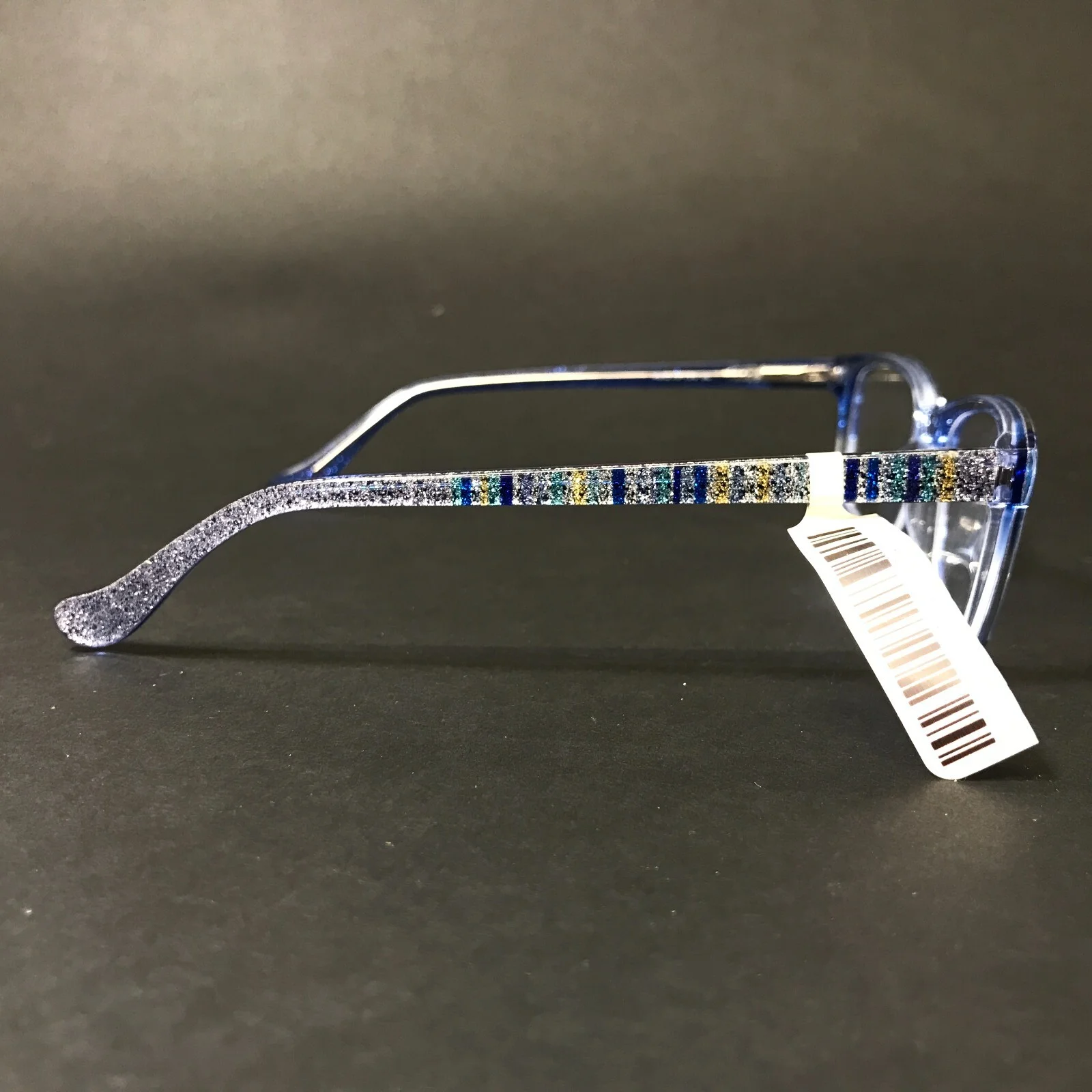 Kensie Girl Eyeglasses Frames SHIMMER BL Clear Blue Sparkly Glitter 48-16-130 3