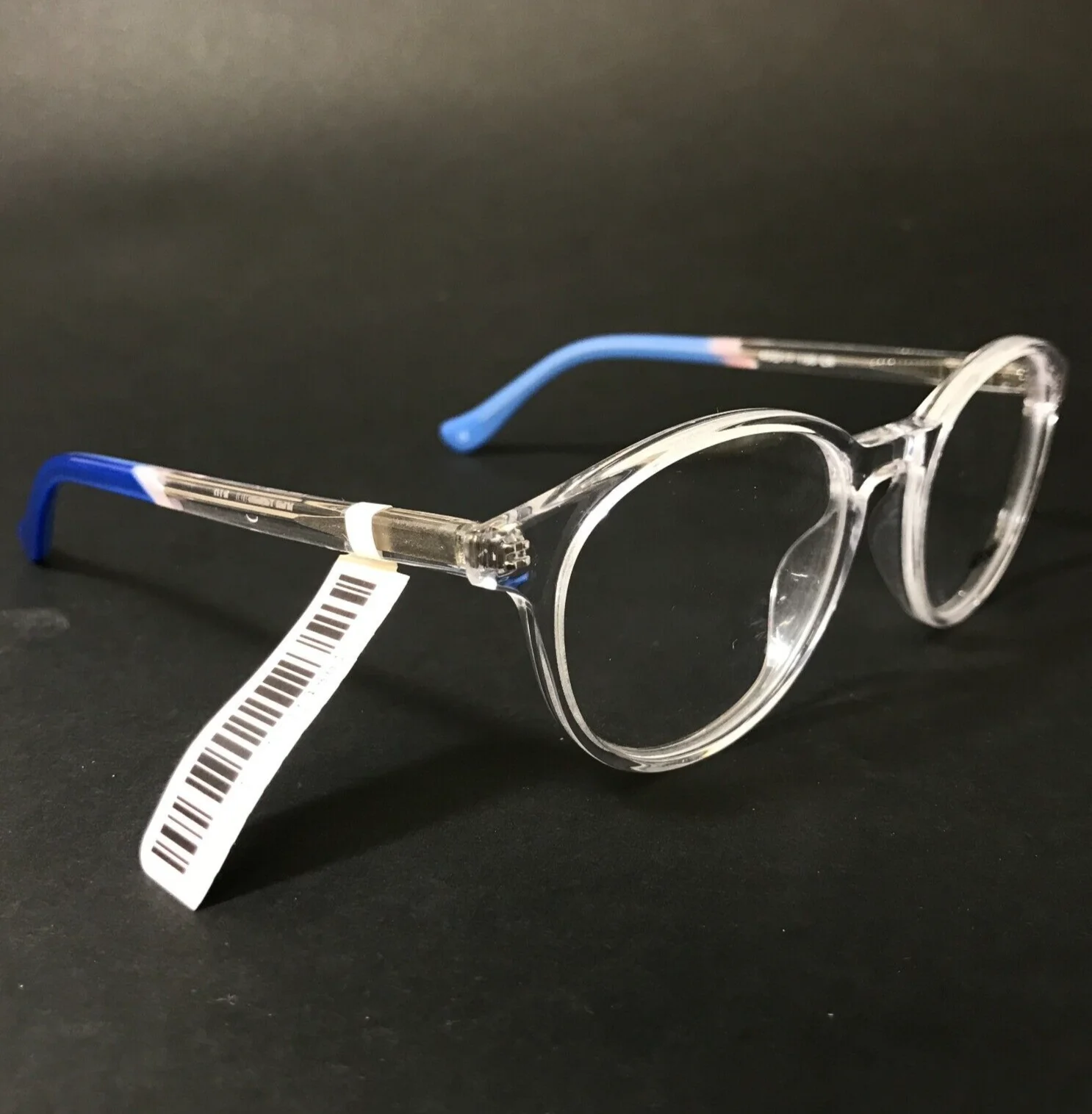 Kensie Girl Kids Eyeglasses Frames Fly CR Blue Clear Round Full Rim 45-17-130 2