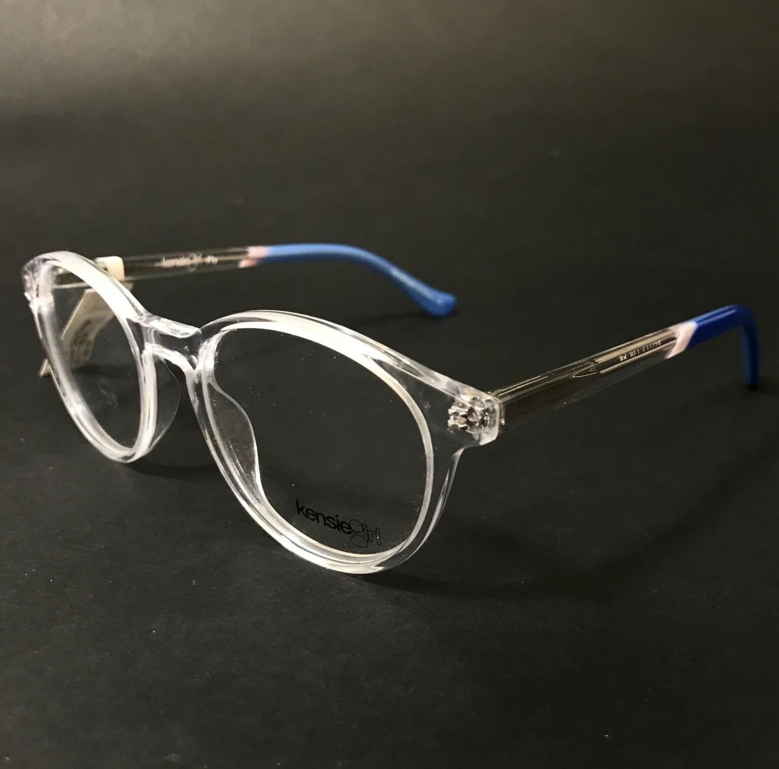 Kensie Girl Kids Eyeglasses Frames Fly CR Blue Clear Round Full Rim 45-17-130 4