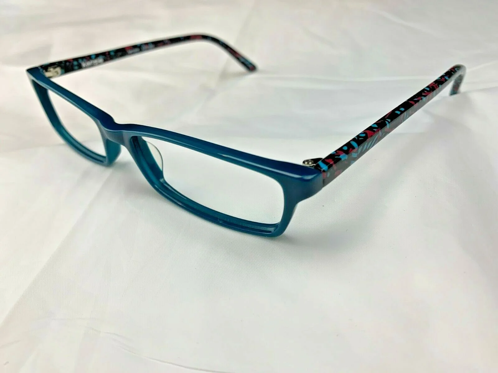 KENSIE VIBRANT FULL RIM PLASTIC EYEGLASS FRAMES 51[]15-135 Aqua NEW