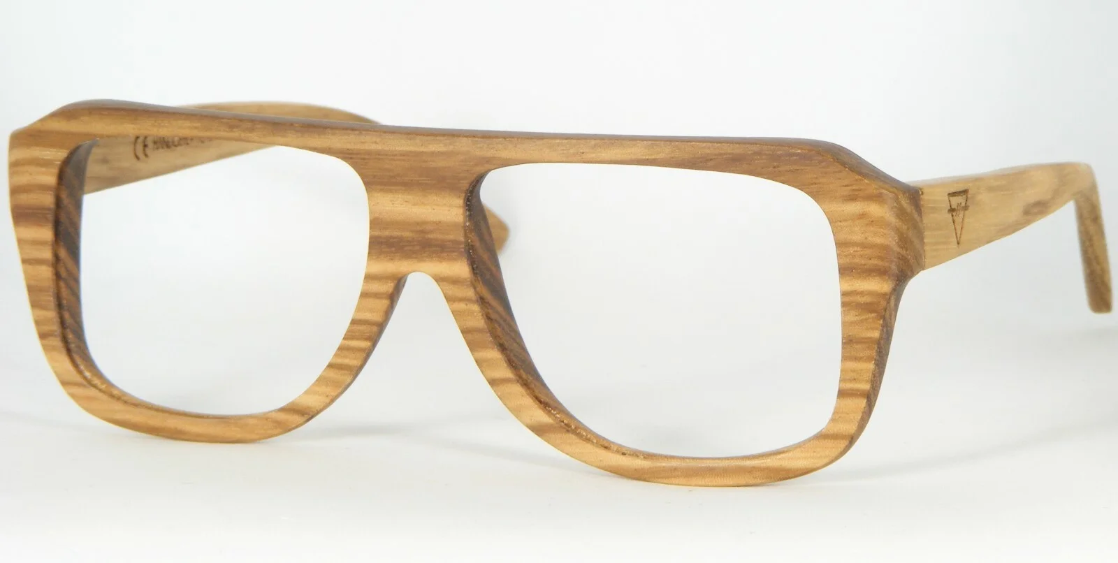 KERBHOLZ BROWN STRIPED HANDMADE WOODEN ECO EYEGLASSES KERB HOLZ WOOD 54-15-140mm