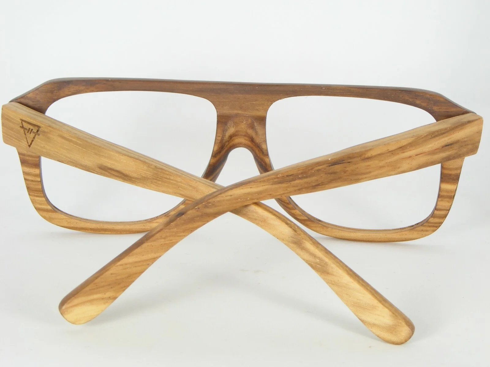 KERBHOLZ BROWN STRIPED HANDMADE WOODEN ECO EYEGLASSES KERB HOLZ WOOD 54-15-140mm 3
