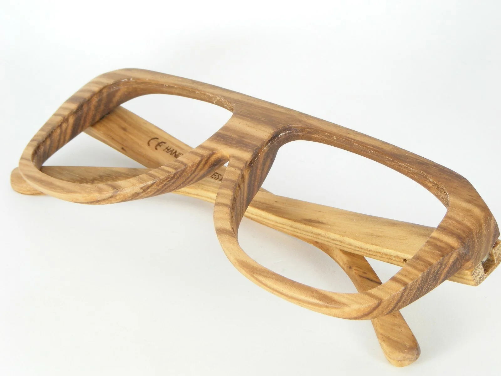 KERBHOLZ BROWN STRIPED HANDMADE WOODEN ECO EYEGLASSES KERB HOLZ WOOD 54-15-140mm 4
