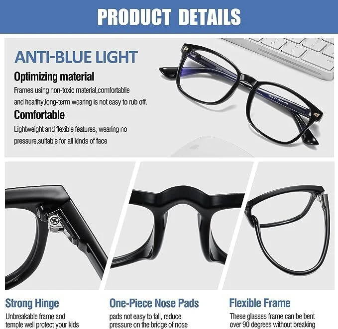 Kids anti blue light Computer glasses Boys Girls Glasses Gift For Children Baby Blocking Glasses Optical Spectacle Eyeglass 3