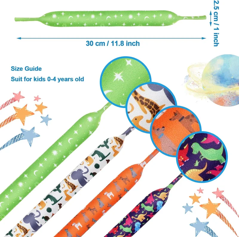 Kids Eyeglass Strap Neoprene Glasses Holder Sunglasses Lanyard Retainer 3