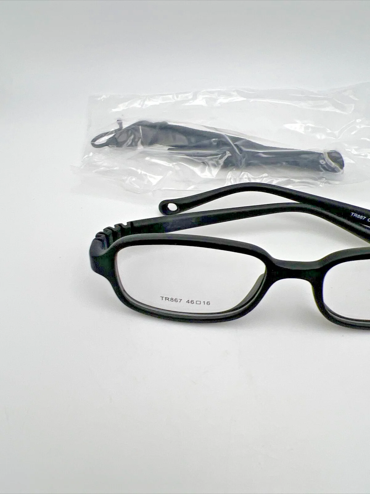 Kids Glasses Black C1 Frame Strap for Baby/Toddler Unbreakable 46-16-115 TR867 2
