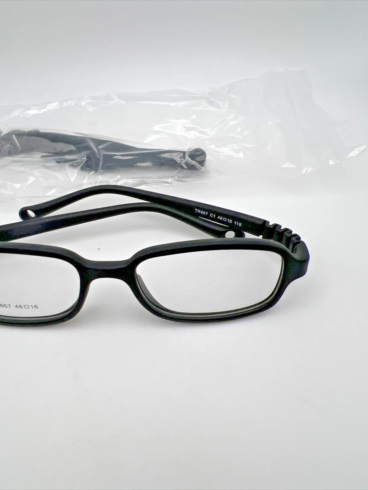 Kids Glasses Black C1 Frame Strap for Baby/Toddler Unbreakable 46-16-115 TR867 3