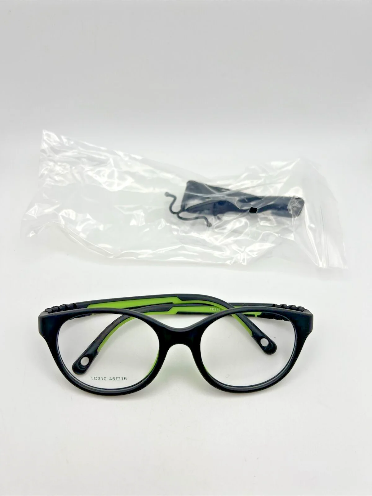 Kids Glasses Black/Green C31 Frame for Baby/Toddler Unbreakable 45-16-125 TR310